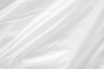 Obraz premium White transparent plastic bag texture background