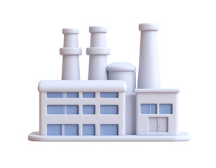 3D Factory Illustration