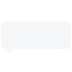 Light Gray Speech Bubble Chat Box
