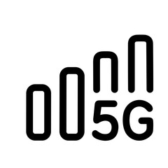 Set of 5G Technology Line Icons