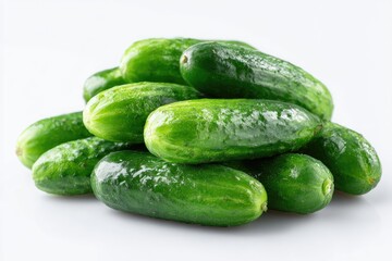 Fresh cucumbers piled high (2)