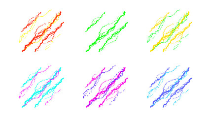 8bitレトロゲーム風カラフルプラズマエフェクト素材