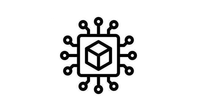 digitalisation minimalist stroke animation