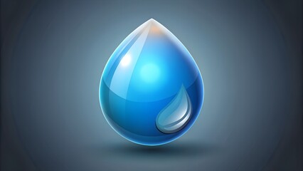 Fototapeta premium drop of water vector 3d icon