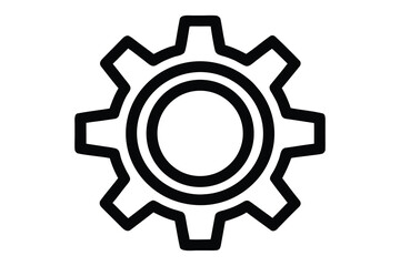 gear icon vector illustration 3d art design icon