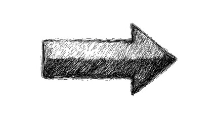 Fototapeta premium Hand drawn black arrow icon transparent. Arrow icon for your web site design, logo, app. Mark point icon design for business. Stock Illustration