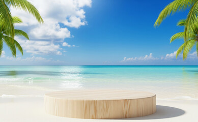 Obraz premium Sun and Surf Display Pedestal