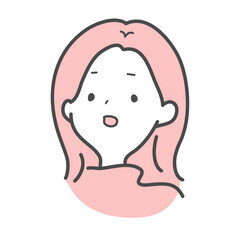 Obraz premium 女性のイラスト