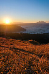 大観峰　阿蘇　夜明け　日の出