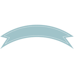 Fototapeta premium 2d Flat pink banner with simple ribbon ends. Clean and soft design for minimalist layouts, cards, and elegant digital print decoration themes.