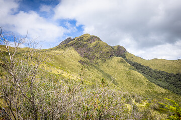 Pichincha Province, Quito, Ecuador - July 5, 2025: The Pasochoa volcano is located in the Pasochoa wildlife refuge. It is an extinct volcano, 4,200 meters high. © momentsphotography