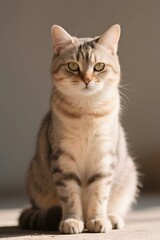 Obraz premium cat on the floor