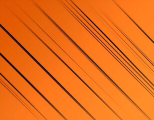 Abstract orange background with diagonal black lines, gradient effect