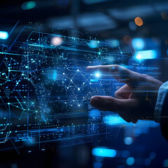 digital interface, science, future, AI,