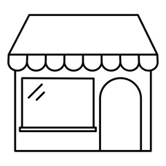 Set of store icon line design. Store vector illustration on white background