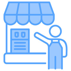 Sellers Market Blue Icon