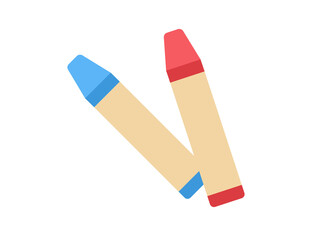 ホビーの、クレヨンのアイコンのイラスト