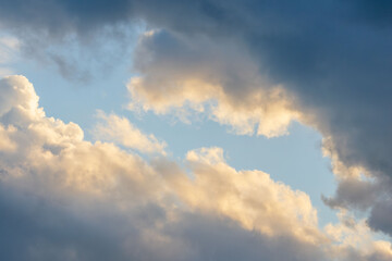 夏の空　夕暮れの時の空と雲41