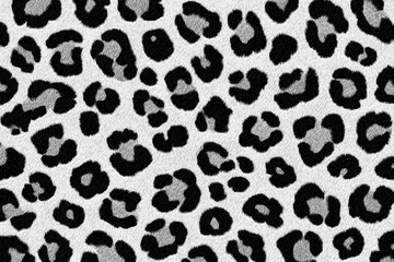 Gray and black leopard print
