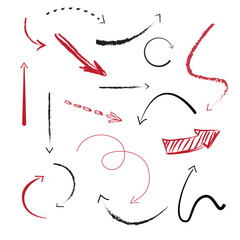 Colored Pencil Style Arrow Collection