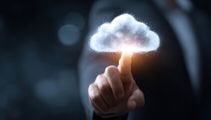 Cloud Computing Activation: Man's Touch Ignites Digital Network, Data Storage