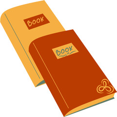 illustration of a book with a bookmark