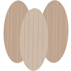 vector illustration of a wooden board