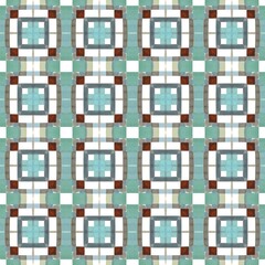 Fototapeta premium Geometric patterned tile design