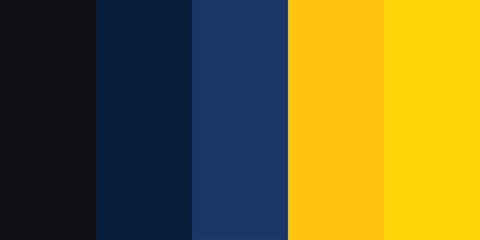 Dark Blue Yellow Vertical Stripes Seamless Vector Background. Bold Minimal Abstract Art 