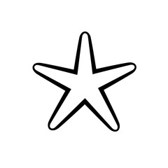Star Outline: A simple, elegant outline of a star, perfect for various design applications.