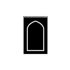 Prayer Rug Icon: A simple, graphic illustration of a prayer rug.