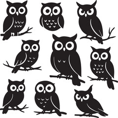 Artistic owl illustration with vibrant color palette