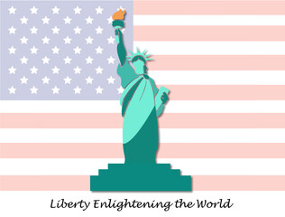 Statue of Liberty – Iconic Symbol of the USA Illustration