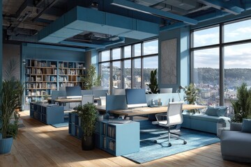 Modern, bright office space with city views (1)