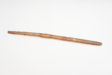 iron stick yam isolated on white