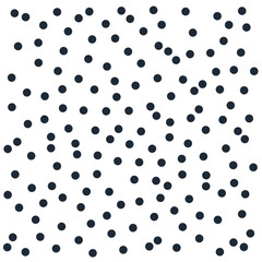  Random disorderly arrangement of dots. Seamless polka dot pattern. Vector abstract background.
