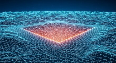 Green digital rain of binary code cascading down, creating a futuristic, immersive digital landscape.