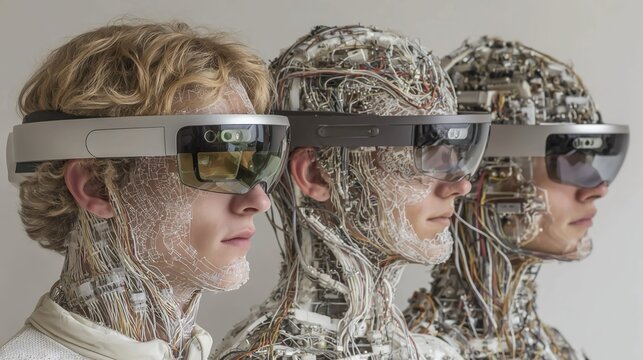 Brain-computer interfaces enabling direct communication between neural systems and computers for medical and augmented reality uses.