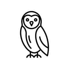 barn owl icon vector