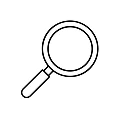 magnifying glass icon vector