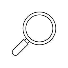 magnifying glass icon vector