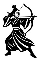 Guerrera China con Arco