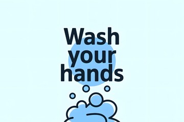 Fototapeta premium washing hands sign icon vetor design illustration isolated white background