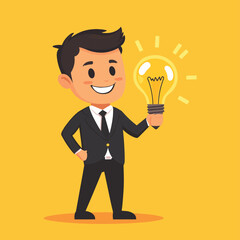 Positive thinking optimistic mindset success at work concept