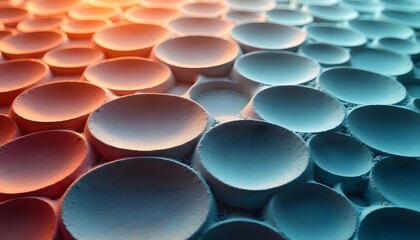 Abstract background with smooth, rounded shapes and gradient light