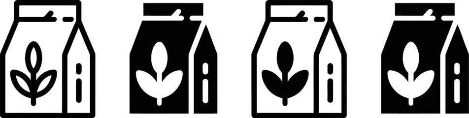 Seed packet icon vector illustration for agriculture design