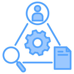 Process Control Blue Icon