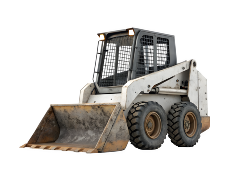 Rugged skid steer loader ready for tough construction jobs and heavy material handling tasks