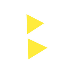 geometric yellow triangle vector