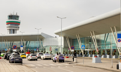 View of Sofia Airport, main international airport of Bulgaria